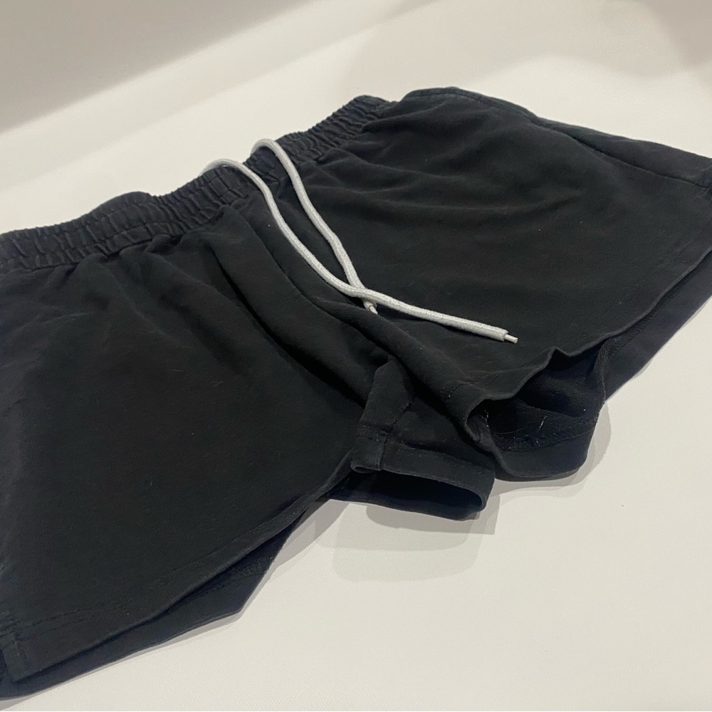 Black Drawstring Short and blue-ish pair of adore me shorts. Both size womens L - Picture 2 of 6